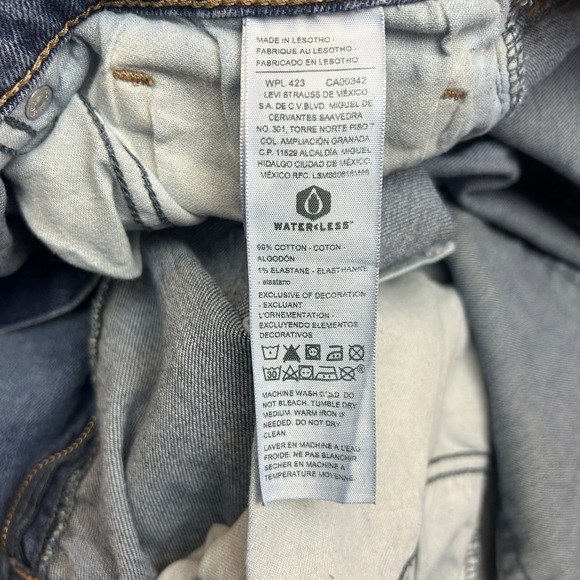 Signature by Levi Strauss & Co Jeans Mens 36x32 Blue Relaxed Fit Stretch Denim - Picture 9 of 13